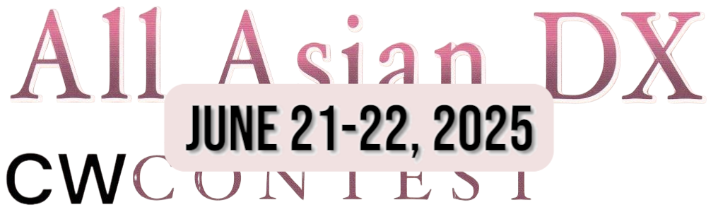 ALL ASIAN CW 2025 QRZONLINE